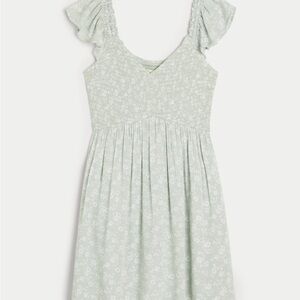 Hollister Flutter Sleeve Smocked Skort Dress